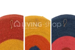 J-LINE wanddecoratie 3 ronde plateaus zeegras