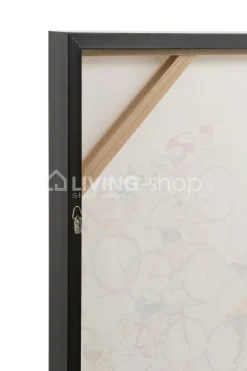 J-LINE wanddecoratie wielrenners schilderij