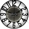J-LINE JLINE Wandklok LED industrieel