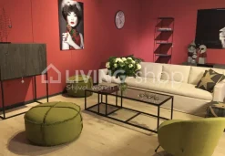 PR LIVING Juliette moderne eiken barkast met metaal strak landelijk