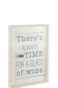 J-LINE Kader wijn quote Engelse Large Wanddecoratie