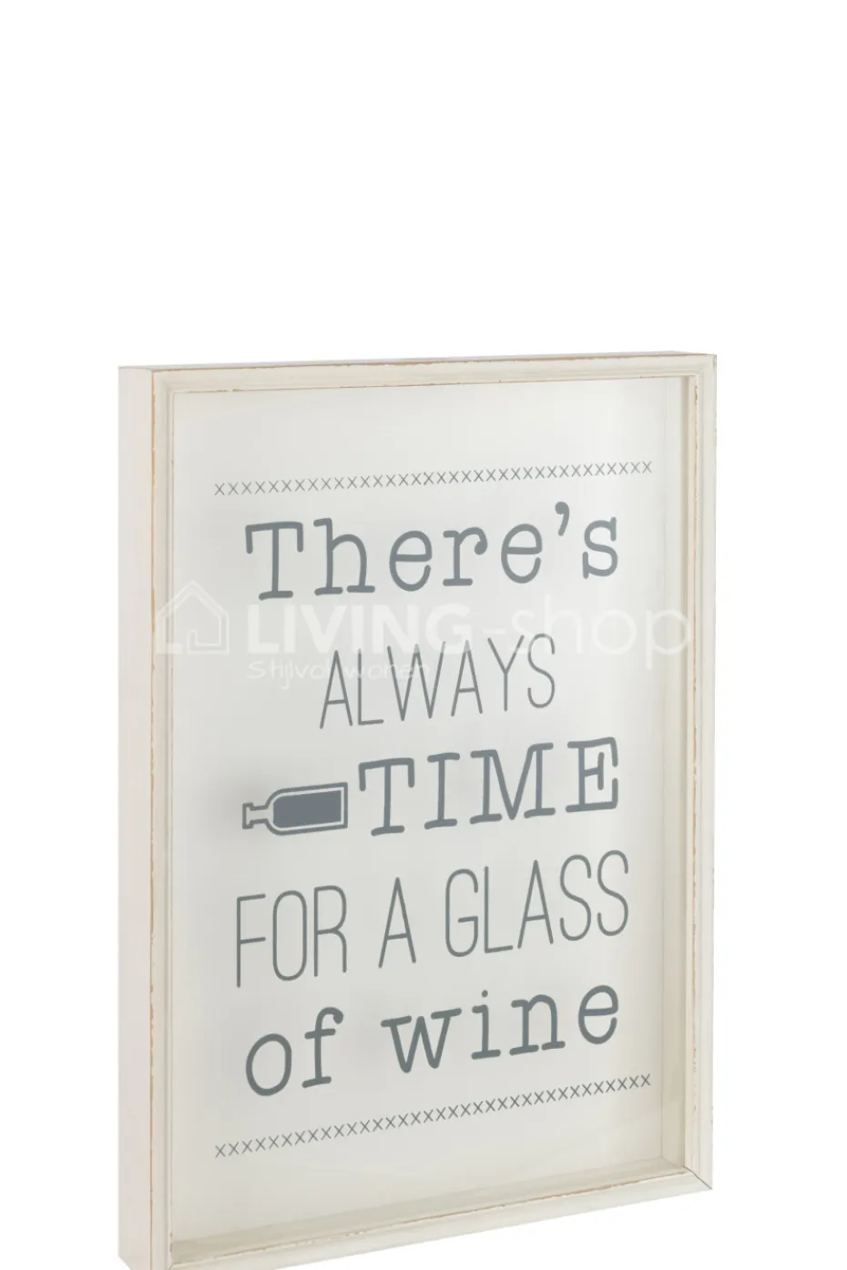 J-LINE Kader wijn quote Engelse Large Wanddecoratie
