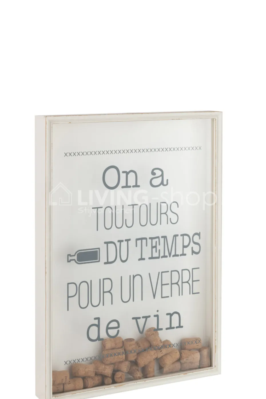 J-LINE Kader wijn quote Engelse Large Wanddecoratie