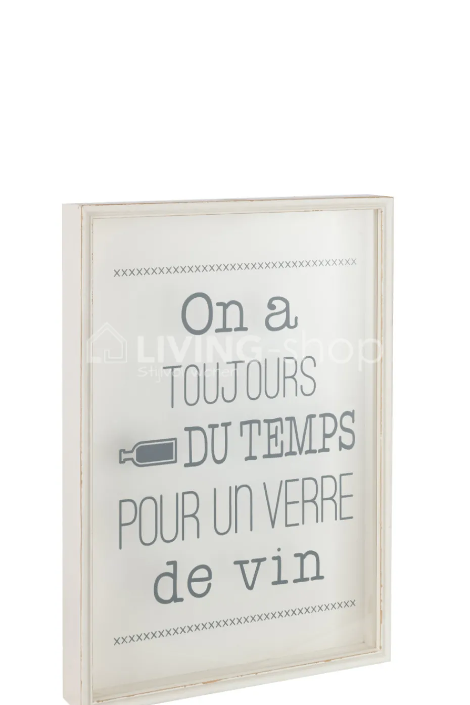 J-LINE Kader wijn quote Engelse Large Wanddecoratie