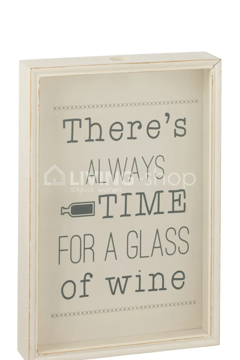 J-LINE Kader wijn quote Engelse Large Wanddecoratie