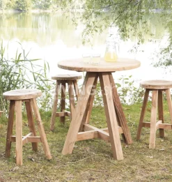 Keuken Barkruk Hout Gerecycleerd hout
