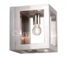 Verdace verlichting Kubus wandlamp inox