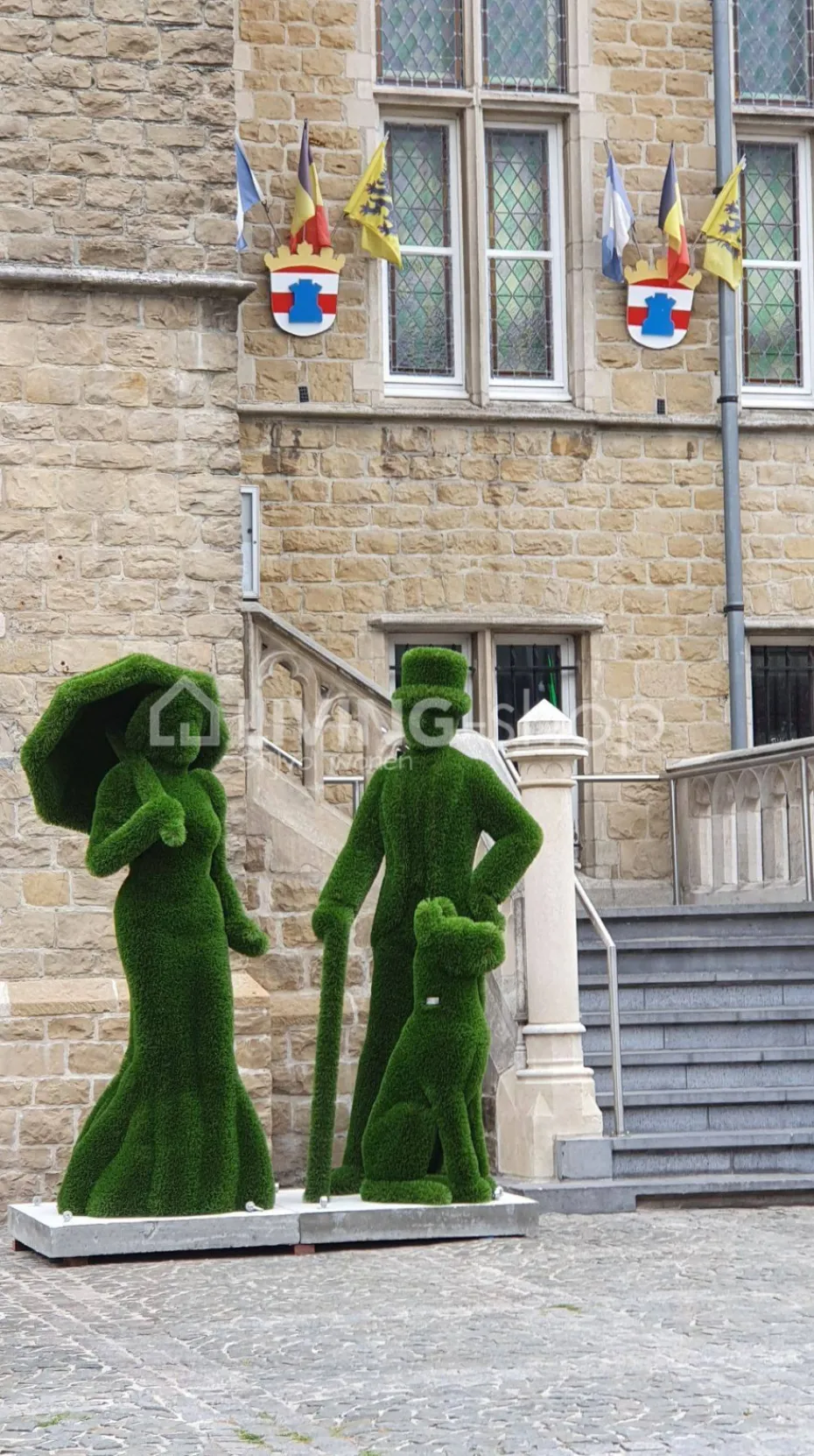 Kunstgras tuinbeelden Lady en Gentlemen