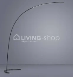 Verdace verlichting LED vloerlamp boog klakkebuis wit