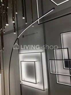 Verdace verlichting LED vloerlamp boog klakkebuis wit