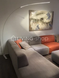 Verdace verlichting LED vloerlamp boog klakkebuis wit