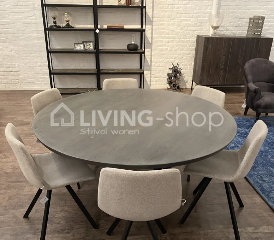 PR LIVING Lina Stoel industrieel vintage PU leder
