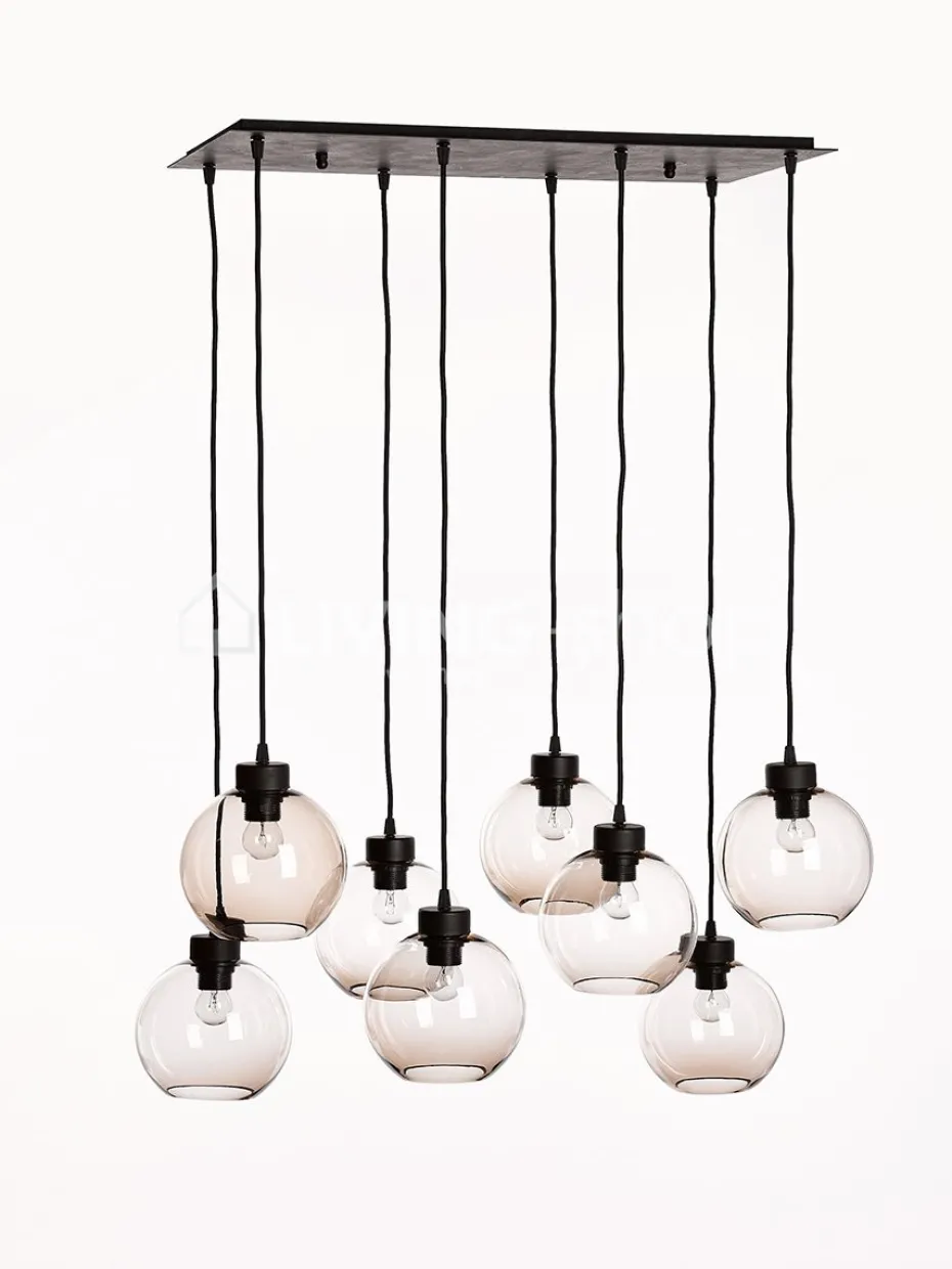 Verlichting online Loft bollenluchter lampenpendel met globes