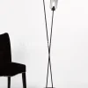 Verlichting online Loft stijl vloerlamp fumé glas