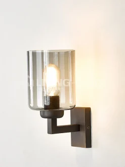 Verlichting online Loft stijl wandlamp brons