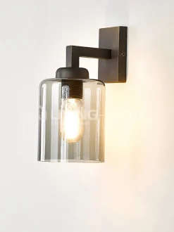 Verlichting online Loft stijl wandlamp brons