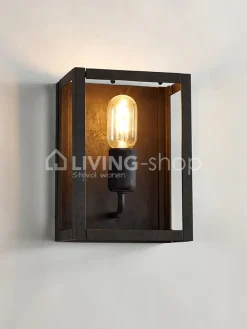 Verlichting online Loft wandlamp quadro