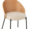 J-LINE Lone stoel vintage hout bruin