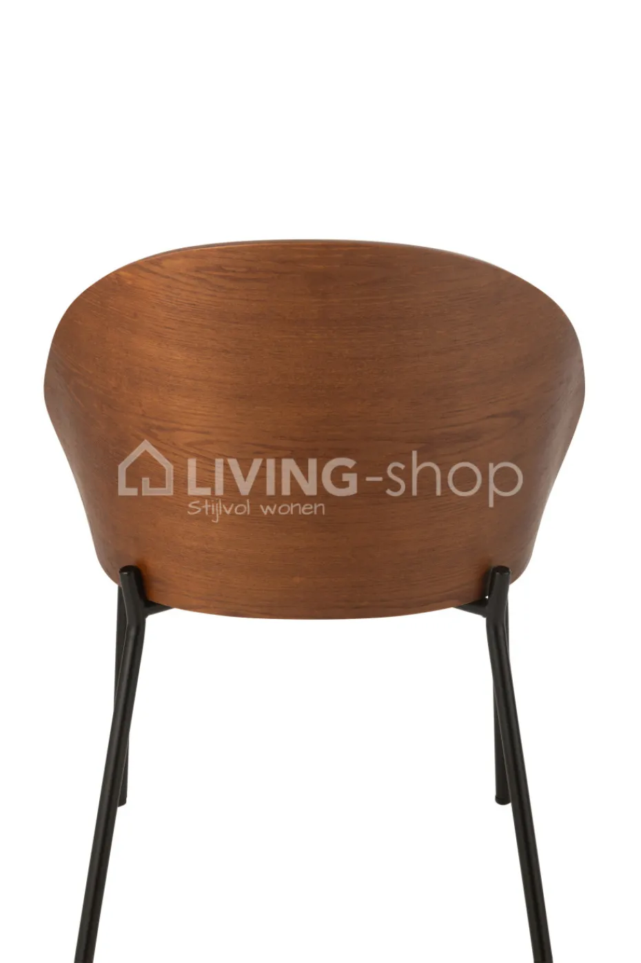J-LINE Lone stoel vintage hout bruin