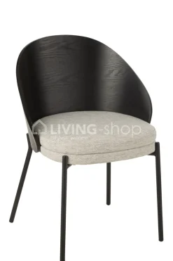 J-LINE Lone stoel vintage hout bruin
