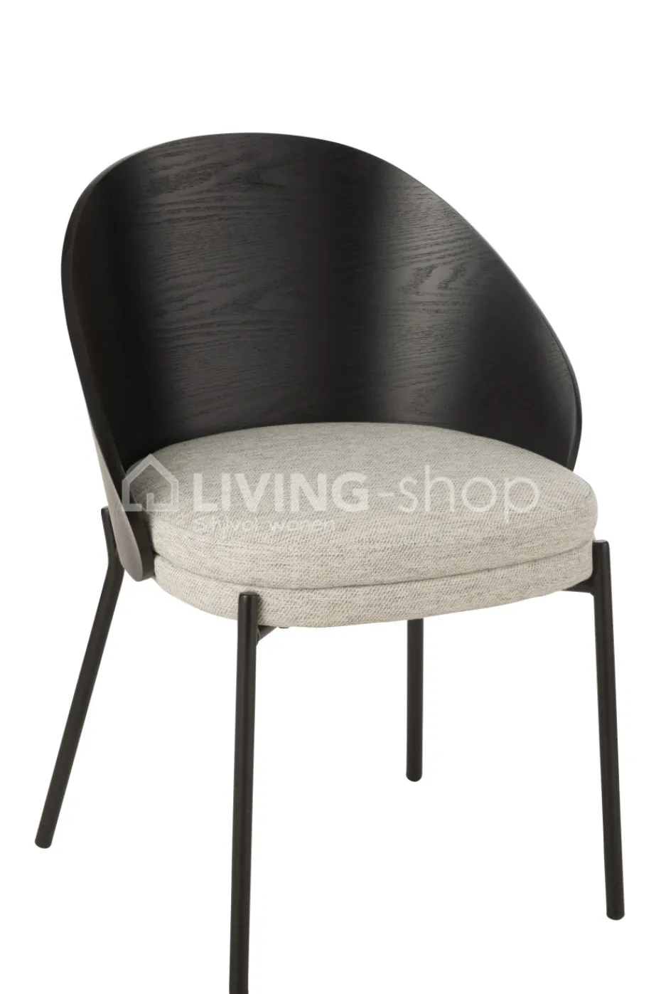 J-LINE Lone stoel vintage hout bruin