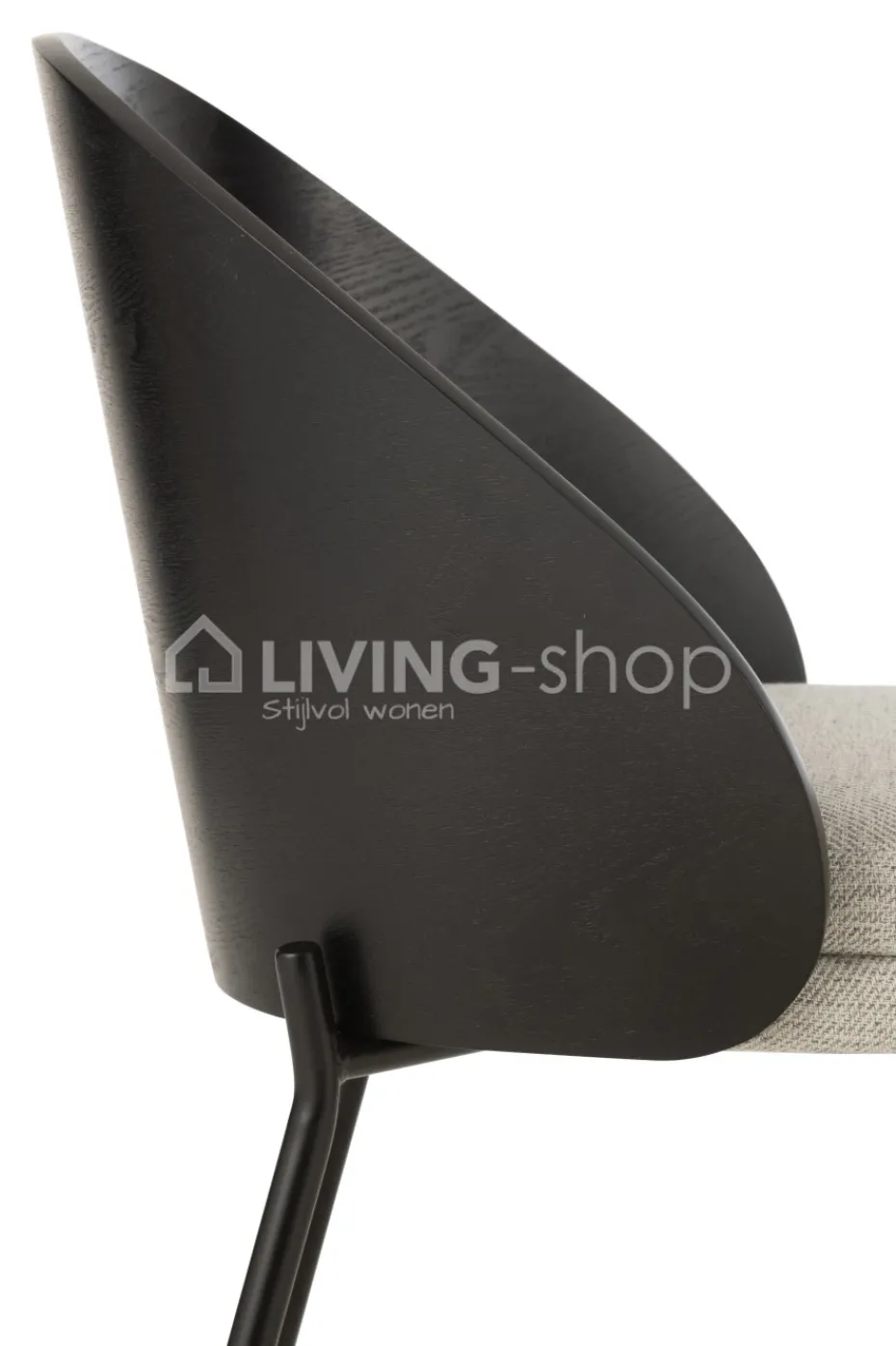 J-LINE Lone stoel vintage hout bruin