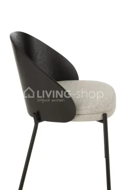 J-LINE Lone stoel vintage hout bruin