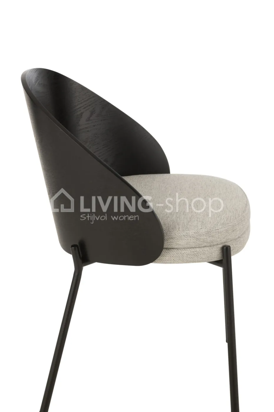 J-LINE Lone stoel vintage hout bruin