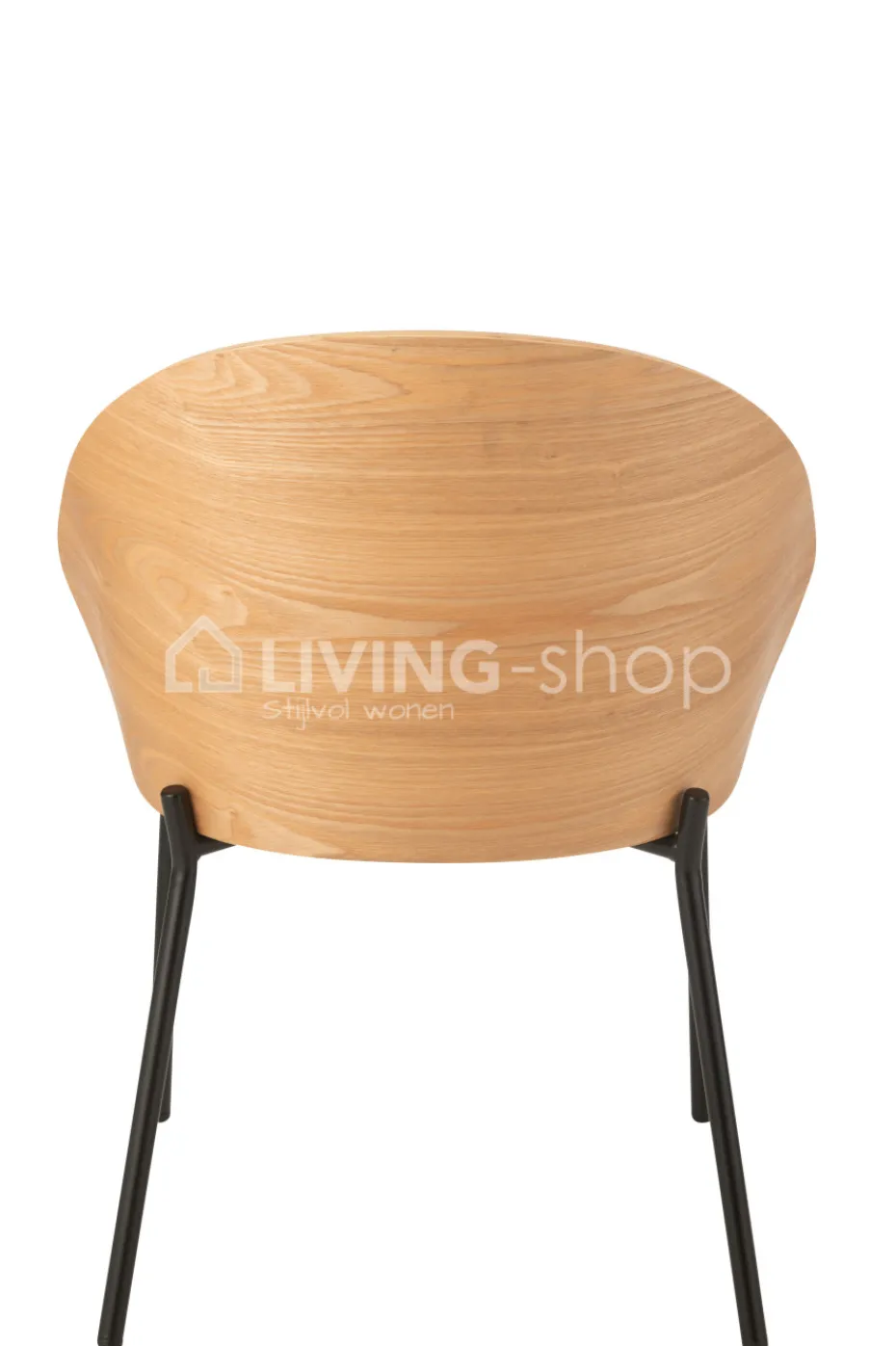 J-LINE Lone stoel vintage hout bruin