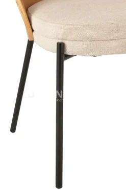 J-LINE Lone stoel vintage hout bruin