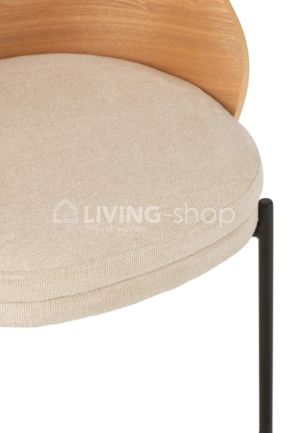 J-LINE Lone stoel vintage hout bruin