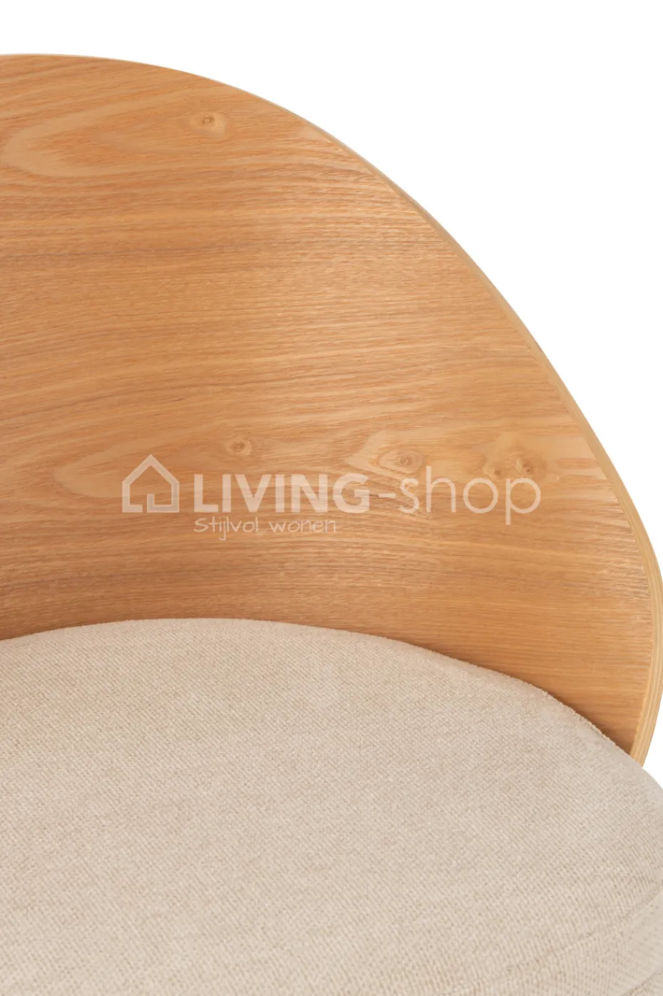 J-LINE Lone stoel vintage hout bruin