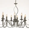 Verdace verlichting Long Island Pale taupe metal, excl. 12x60W - 94cmx48cm