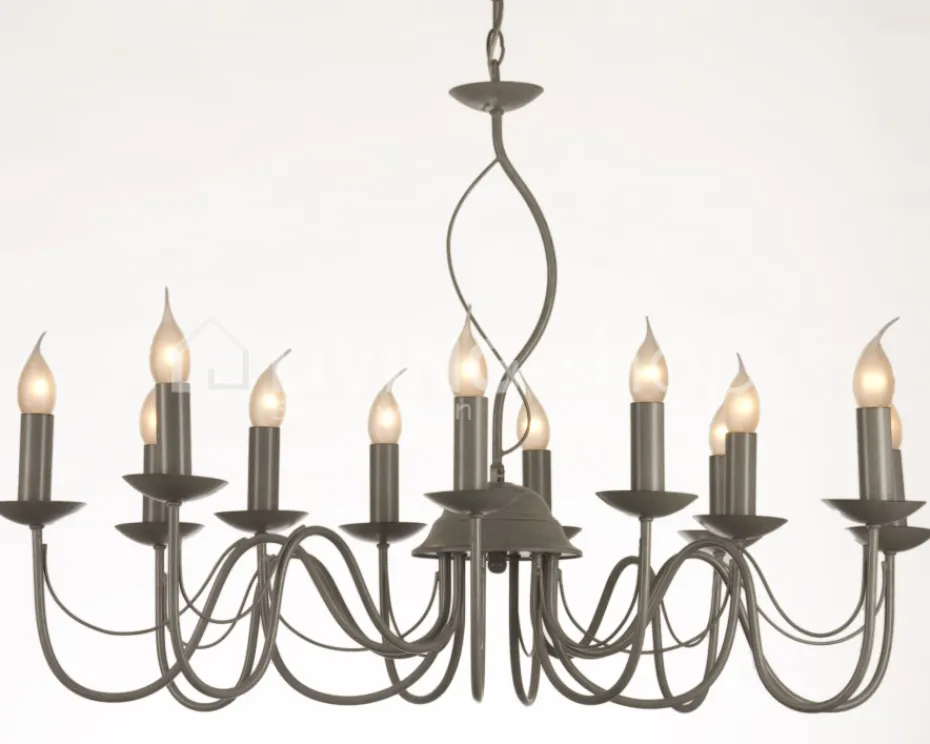 Verdace verlichting Long Island Pale taupe metal, excl. 12x60W - 94cmx48cm