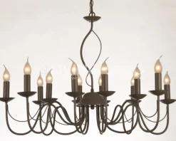 Verdace verlichting Long Island Pale taupe metal, excl. 12x60W - 94cmx48cm