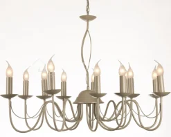 Verdace verlichting Long Island Pale taupe metal, excl. 12x60W - 94cmx48cm