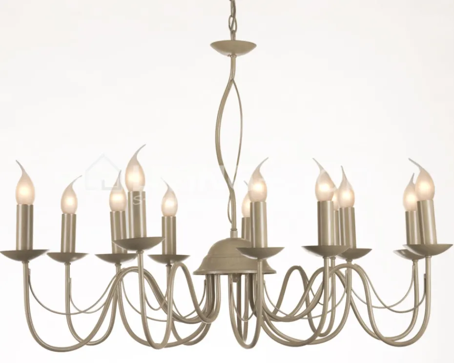 Verdace verlichting Long Island Pale taupe metal, excl. 12x60W - 94cmx48cm