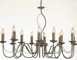 Verdace verlichting Long Island Pale taupe metal, excl. 12x60W - 94cmx48cm