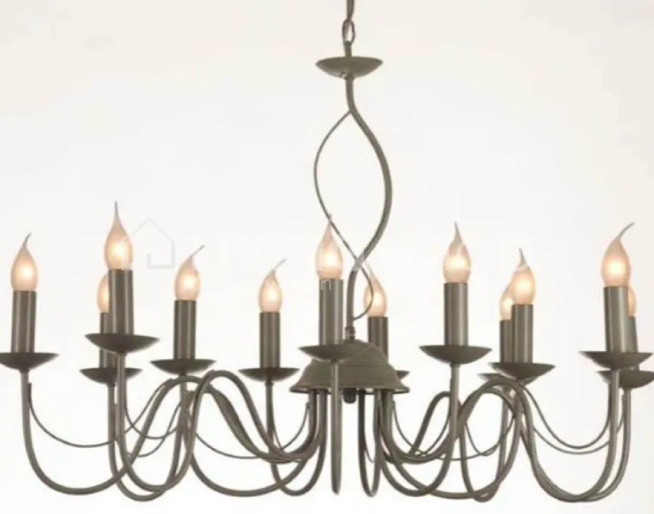Verdace verlichting Long Island Pale taupe metal, excl. 12x60W - 94cmx48cm
