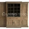 TIMELESS LIVING Louise Landelijke vitrinekast 4 deuren