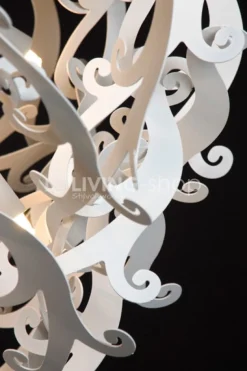 Verdace verlichting Luster hal satin wit, landelijke halluster