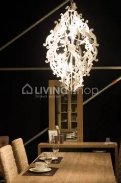 Verdace verlichting Luster hal satin wit, landelijke halluster