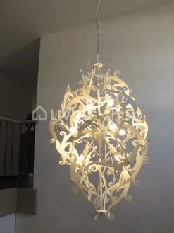 Verdace verlichting Luster hal satin wit, landelijke halluster