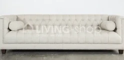 PR LIVING Luxueuze lounge sofa 3 zit met knopen