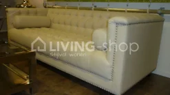 PR LIVING Luxueuze lounge sofa 3 zit met knopen
