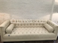PR LIVING Luxueuze lounge sofa 3 zit met knopen
