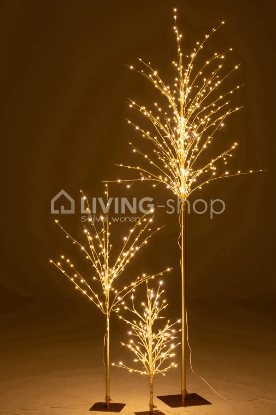 J-LINE Medium Kale boom LED metaal goud
