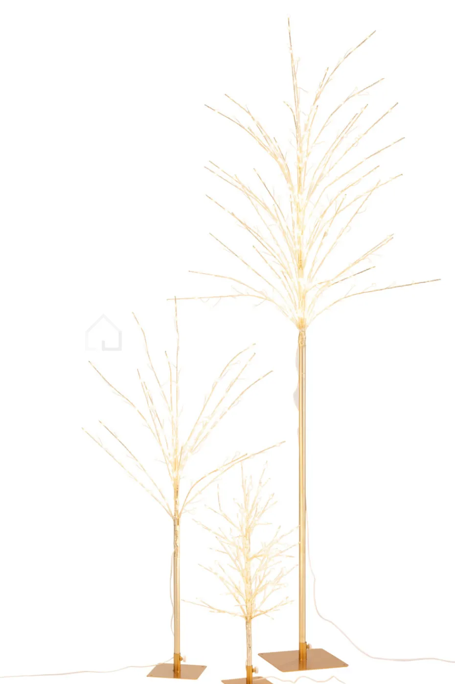 J-LINE Medium Kale boom LED metaal goud