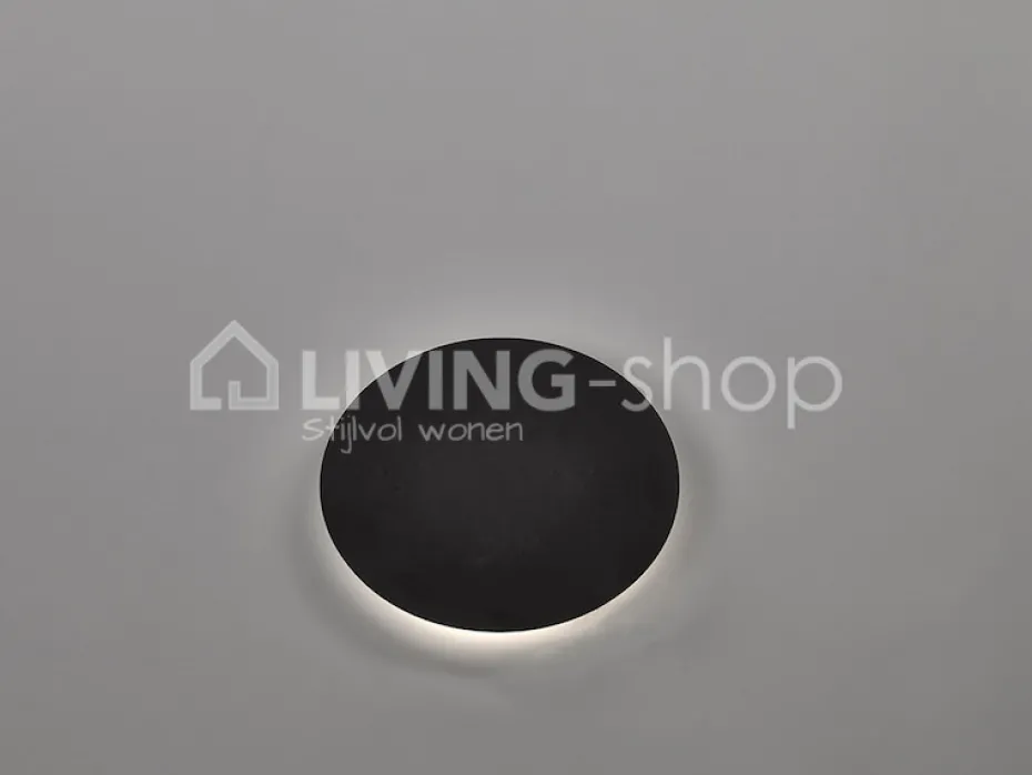 Verlichting online Moon Muurlamp brons met LED STRIP dia25cm