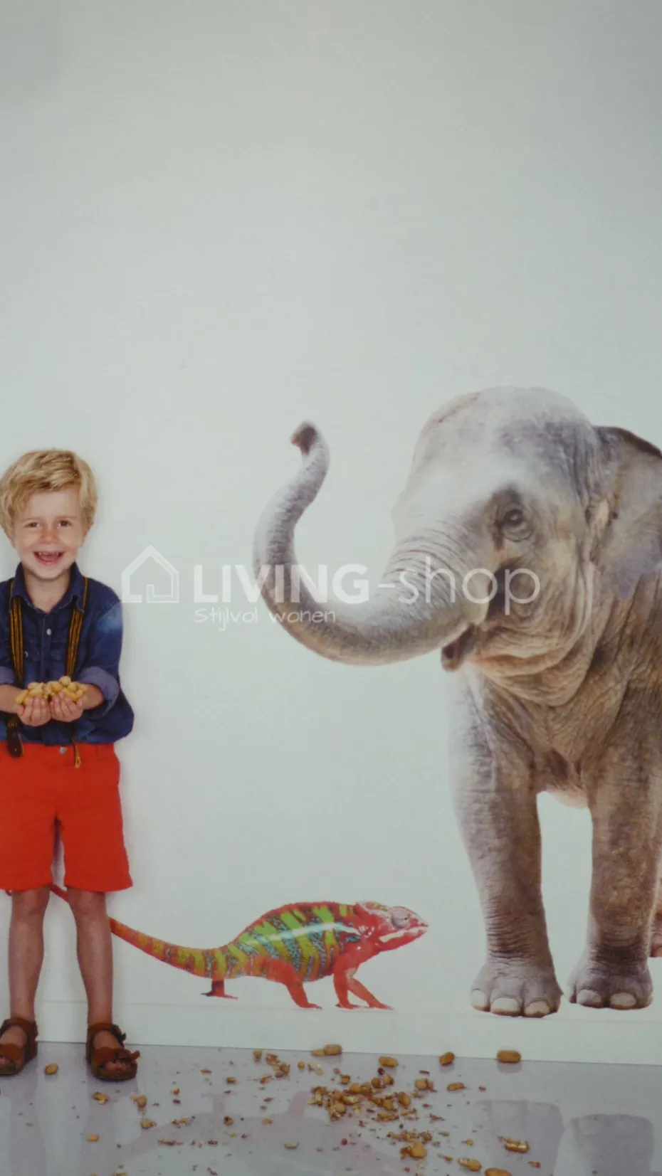 Lou&Friends Muursticker olifant XS